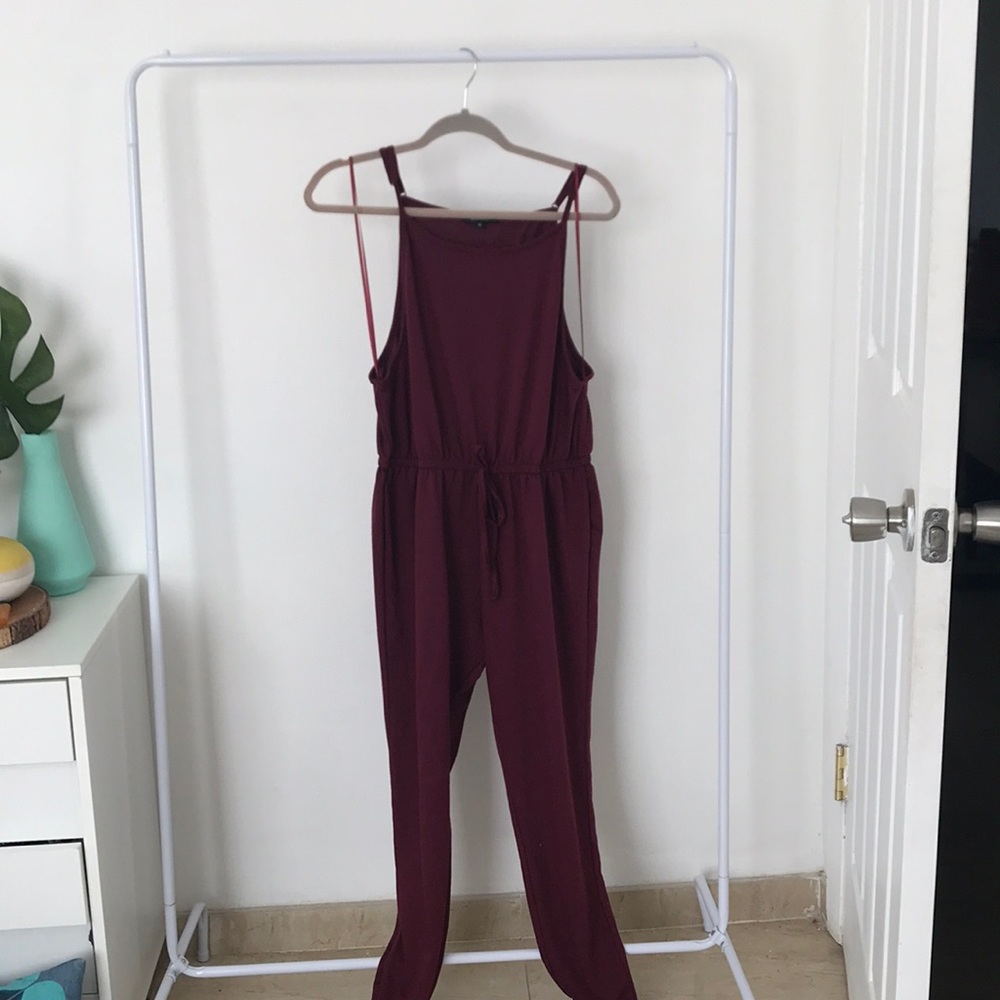 Maroon jumpsuit